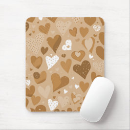 Padrão de corações. Mousepad