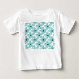 Padrão floral verde. baby t-shirt