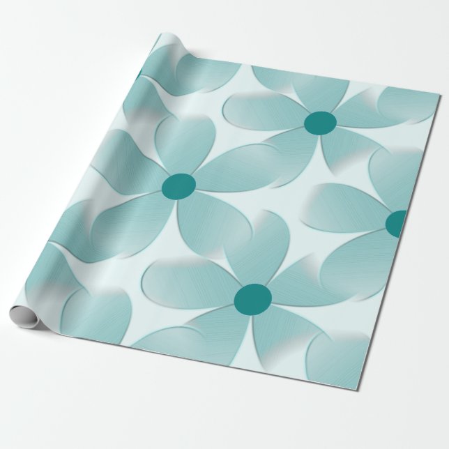 Padrão floral verde. geschenkpapier (Ungerollt)
