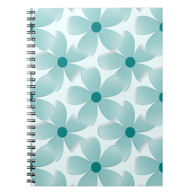 Padrão floral verde. notizblock (Vorderseite)