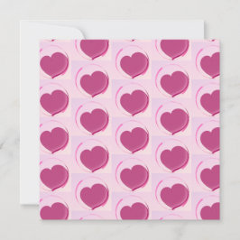 Padrão fofo de corações!! dankeskarte