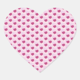 Padrão fofo de pequenos corações. Herz-Aufkleber