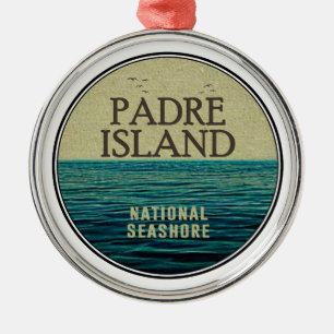 Padre Island National Seashore Ocean Birds Ornament Aus Metall