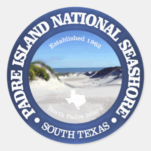Padre Island National Seashore Runder Aufkleber