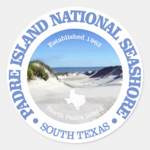 Padre Island National Seashore Runder Aufkleber