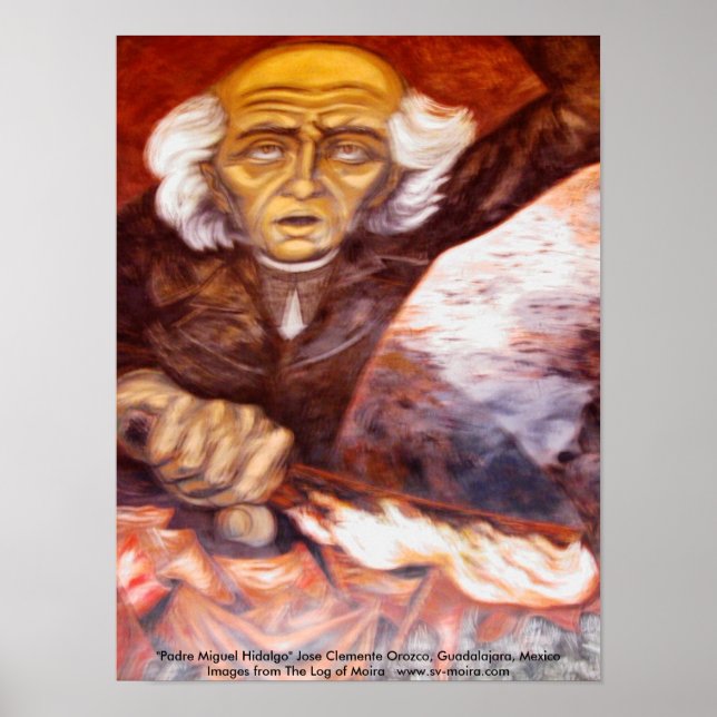 "Padre Miguel Hidalgo" Jose Clemente Orozco Poster (Vorne)