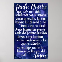 Padre Nuestro (Lord's Prayer in Spanisch) Poster