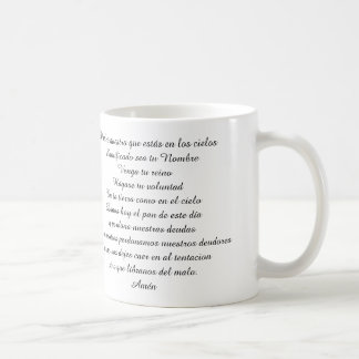 PADRE NUESTRO PRAYER PRAYER MUG SPANISCHEN LORDS TASSE