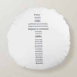 Padre Nuestro Rundes Kissen