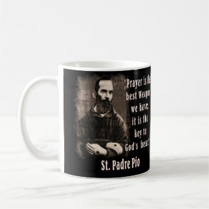 Padre Pio Franciscan Katholische Heilige Kaffeetasse