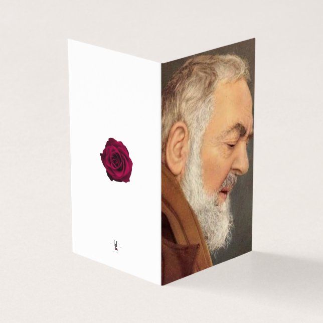 Padre Pio Katholisches Beileid (Vorderseite)