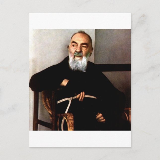 Padre Pio Postkarte (Vorderseite)
