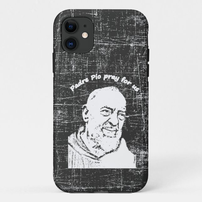 Padre Pio T - Shirt Case-Mate iPhone Hülle (Rückseite)