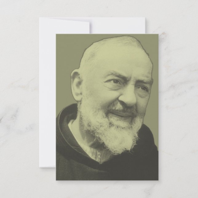 Padre Pio von Pietrelcina Dankeskarte (Vorderseite)