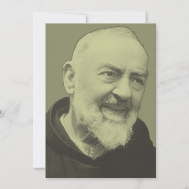 Padre Pio von Pietrelcina Einladung (Vorderseite)