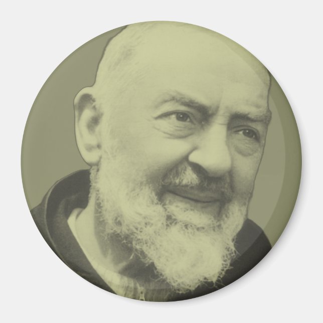 Padre Pio von Pietrelcina Magnet (Vorne)