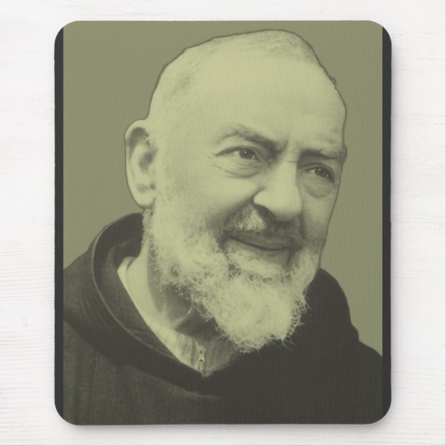 Padre Pio von Pietrelcina Mousepad (Vorne)