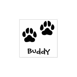 Pads und Name Pet Signature Rubber Briefmarke Budd Gummistempel