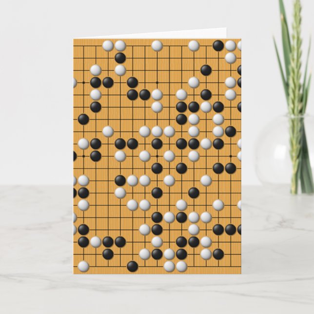 Paduk/Baduk/Go Asian Board Game Grußkarte Karte (Vorderseite)