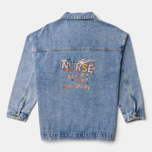 Paediactric Nurse Fun Halloween Design Essential T Jeansjacke