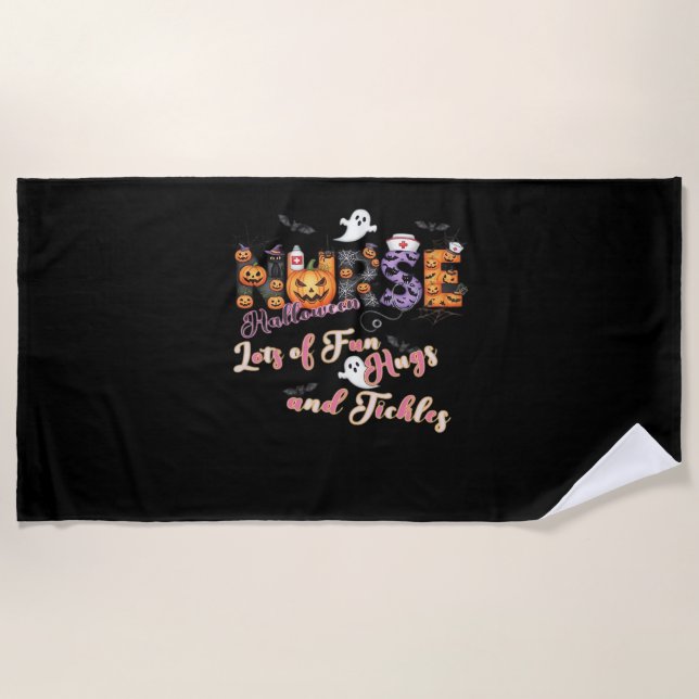 Paediactrics Nurse Fun Halloween Design Essential Strandtuch (Vorderseite)
