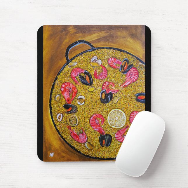 Paella De Marisco Gemälde von Alfred Fox Mousepad (Mit Mouse)