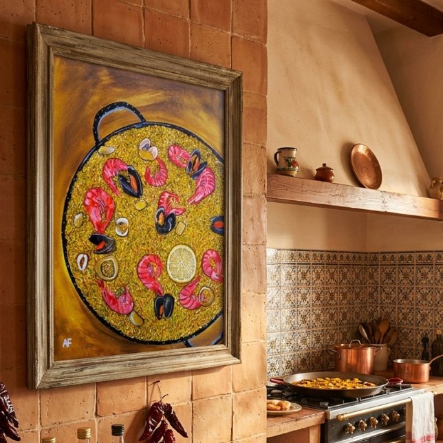 Paella De Marisco Gemälde von Alfred Fox Poster (Von Creator hochgeladen)