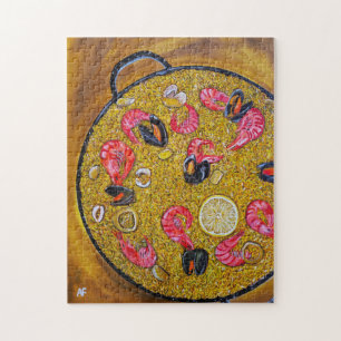 Paella De Marisco Gemälde von Alfred Fox Puzzle