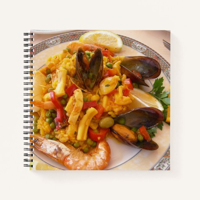Paella Food-Notebook Notizbuch (Vorderseite)