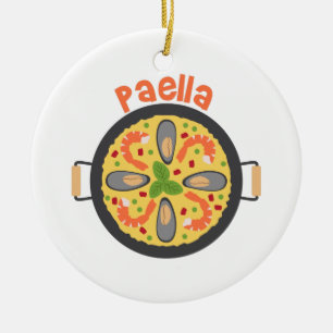 Paella Keramik Ornament