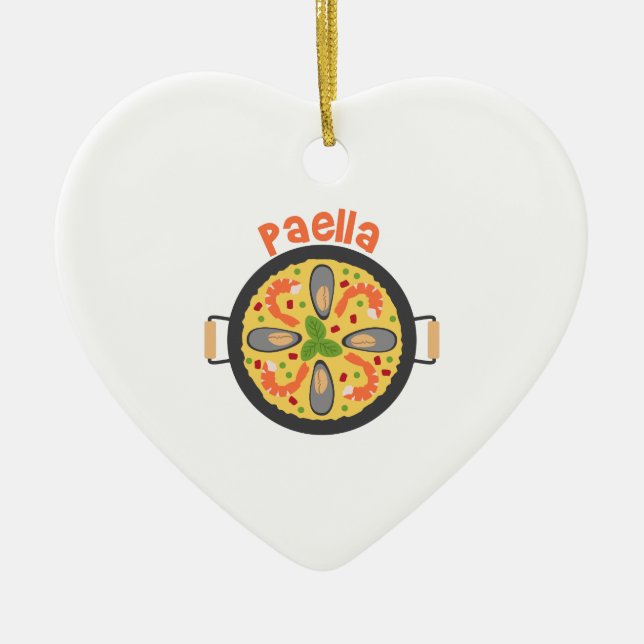 Paella Keramik Ornament (Vorne)