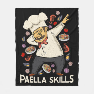 Paella Lover Men Spanischer Koch Fleecedecke