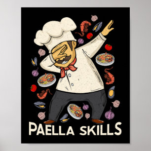 Paella Lover Men Spanischer Koch Poster
