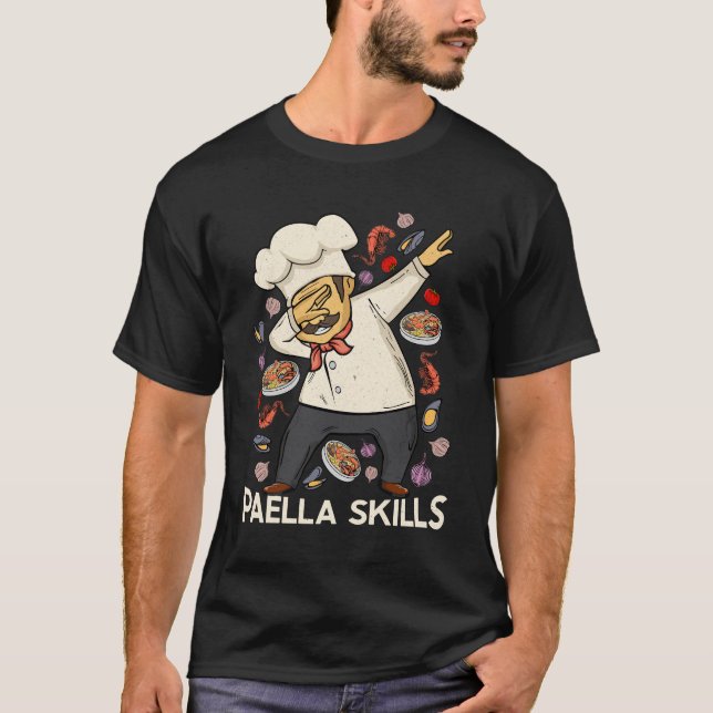 Paella Lover Men Spanischer Koch T-Shirt (Vorderseite)