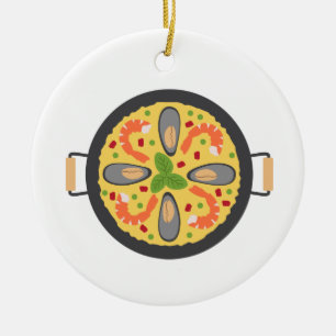 Paella Meal Keramik Ornament