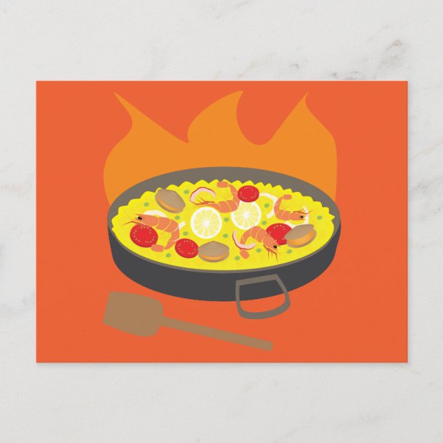 Paella Postkarte (Vorderseite)