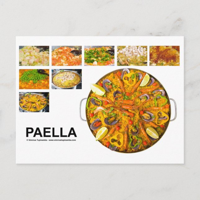 Paella Postkarte (Vorderseite)
