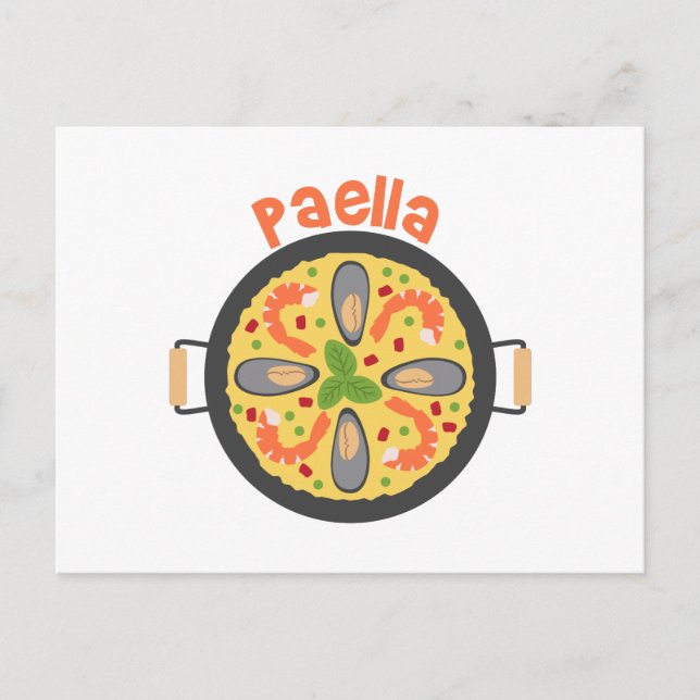 Paella Postkarte (Vorderseite)