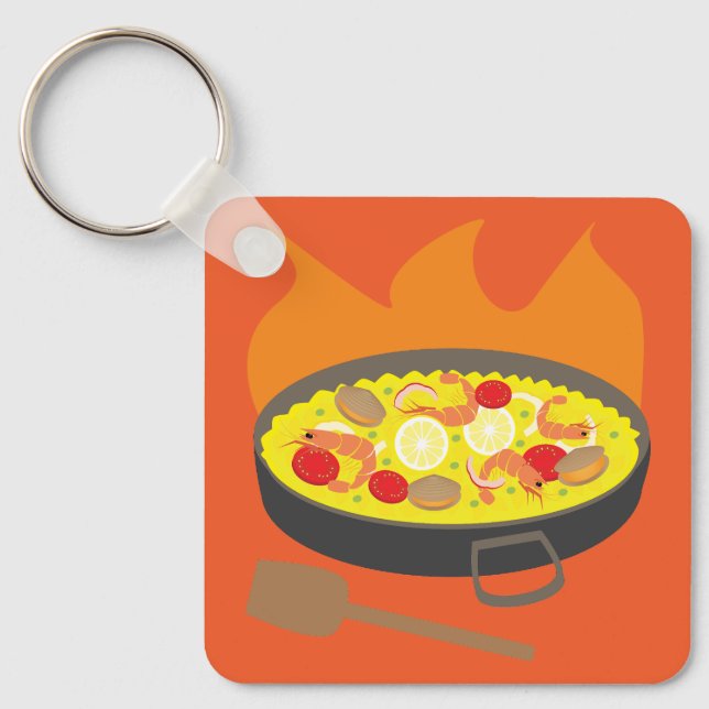 Paella Schlüsselanhänger (Vorderseite)