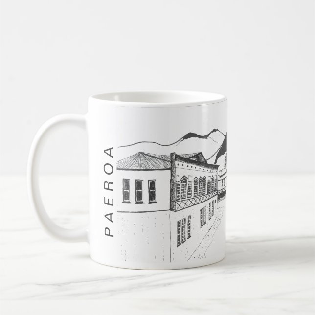 Paeroa New Zealand Souvenir Tasse (Links)