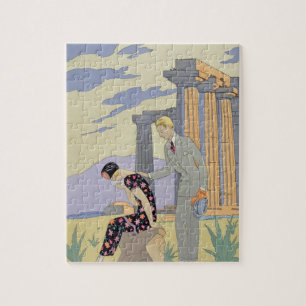 Paestum, 1924 (pochoir Druck) Puzzle