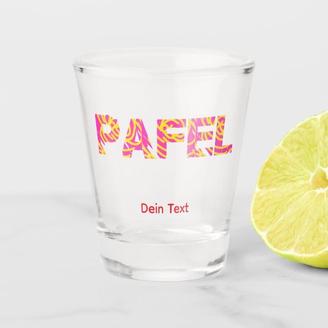 Pafel  schnapsglas (Vorderseite)
