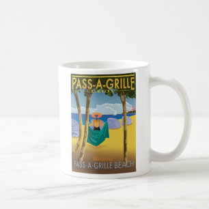 PAG-STRAND-PLAKAT KAFFEETASSE