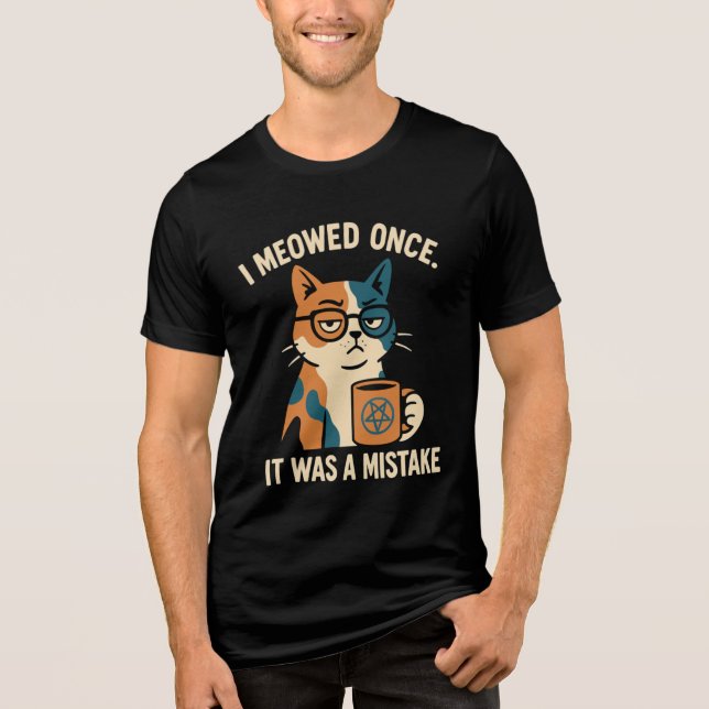 Pagan Cat Tri-Blend Shirt (Vorderseite)