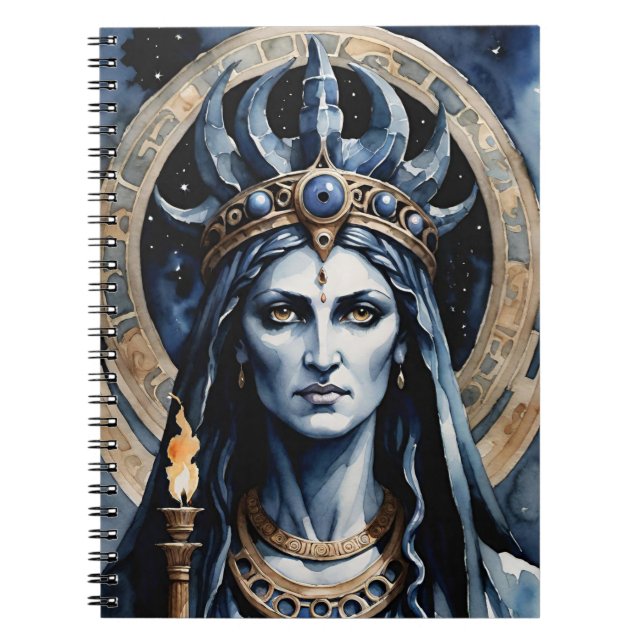 Pagan Griechische Göttin Hecate Occult Mystical Qu Notizblock (Vorderseite)