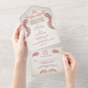 Pagan Handfasting Wedding All In One Einladung