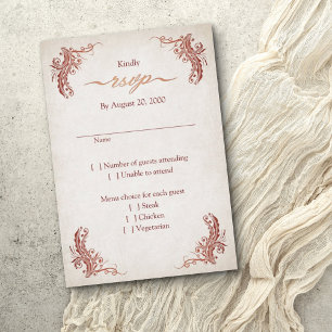 Pagan Handfasting Wedding RSVP Karte