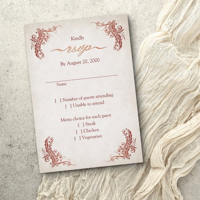 Pagan Handfasting Wedding RSVP Karte (Von Creator hochgeladen)