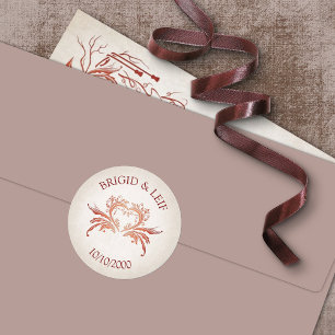 Pagan Handfasting Wedding Runder Aufkleber