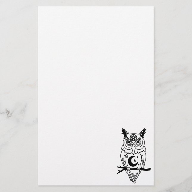 Pagan Owl Briefpapier (Vorderseite)